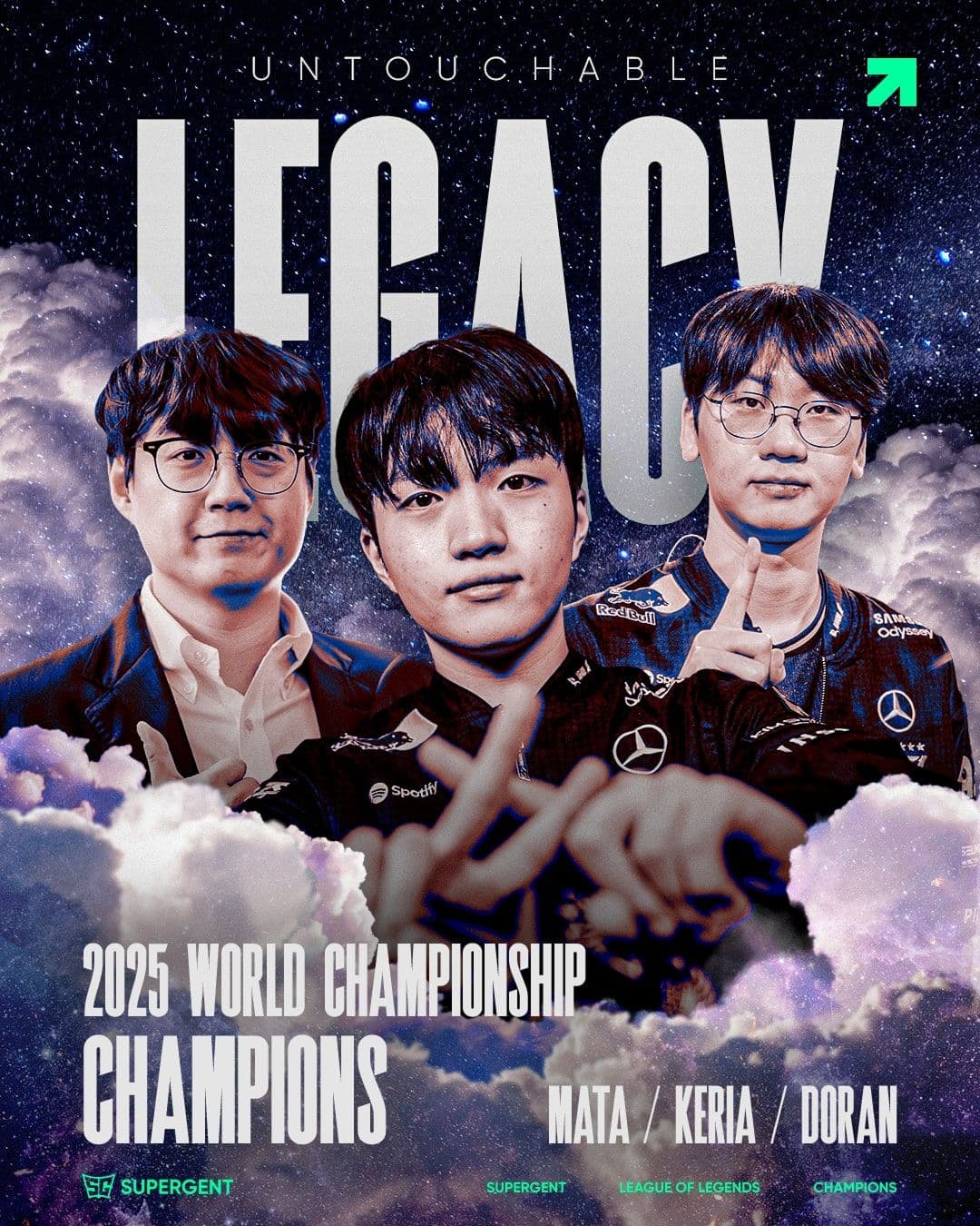 2025 WORLDS CHAMPION, T1!